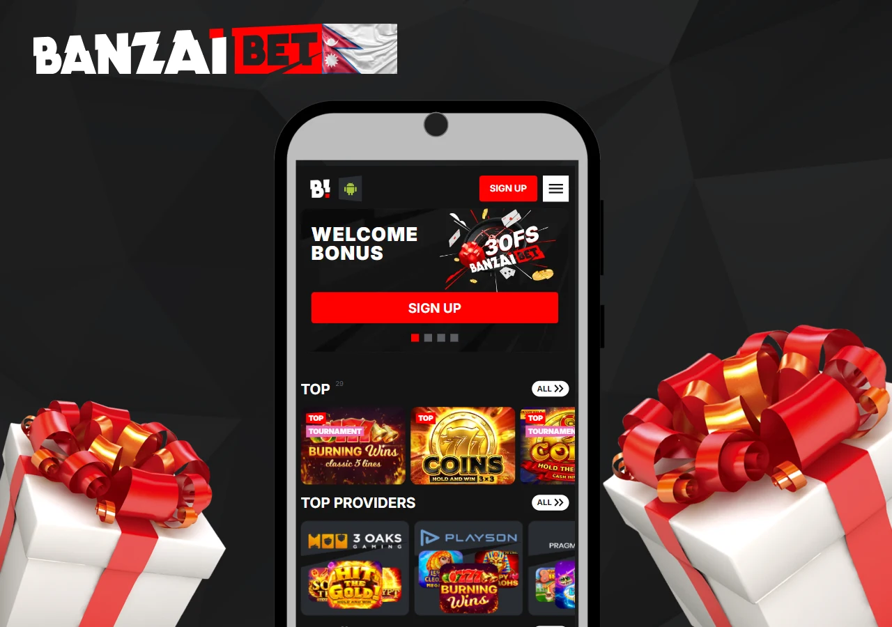 Banzaibet is a real paradise for users looking for generous bonuses.